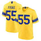 LA.Rams #55 Braden Fiske Player Gold Classic Sol Home Game Gdoa Stitched Jerseys