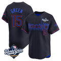 T.Blue Jays #15 Chad Green Player Black&Blue 2025 World Series City Connect Fdoa Stitched Jerseys