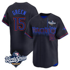 T.Blue Jays #15 Chad Green Player Black&Blue 2025 World Series City Connect Fdoa Stitched Jerseys