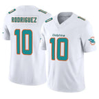 M.Dolphins #10 Jacob Rodriguez Player White Limited Vapor F.U.S.E. Home Game Gdoa Stitched Jerseys
