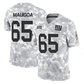 NY.Giants #65 Francis Mauigoa Player Arctic Camo Salute To Service Limited Game Gdoa Stitched Jerseys