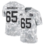 NY.Giants #65 Francis Mauigoa Player Arctic Camo Salute To Service Limited Game Gdoa Stitched Jerseys
