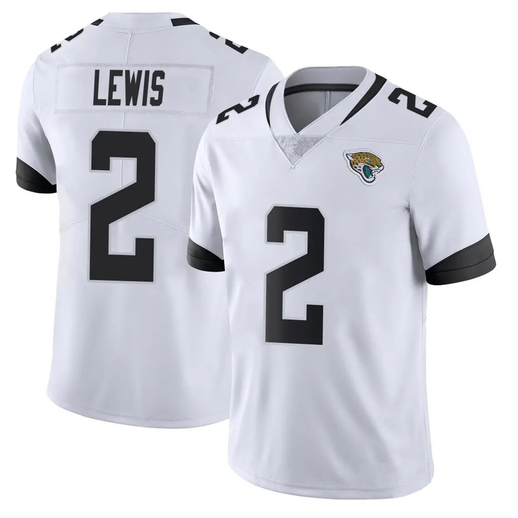 J.Jaguars #2 Jourdan Lewis Player White Vapor Untouchable Limited Home Game Gdoa Stitched Jerseys