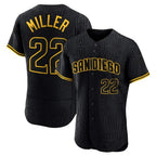 S.Diego Padres #22 Mason Miller Player Black Snake Skin City Home Limited Elite Fdoa Stitched Jerseys