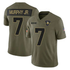 M.Vikings #7 Byron Murphy Jr. Player Olive 2025 Salute To Service Limited Game Gdoa Stitched Jerseys
