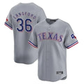 T.Rangers #36 Wyatt Langford Player Gray Home Limited Fdoa Stitched Jerseys