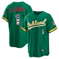 Athletics #1 Denzel Clarke Player Kelly Green USA 250 Fourth of July Home Game Gdoa250Ys Stitched Jerseys