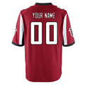 Custom A.Falcons Red Home Game Any Name & Numbers Gdoa Stitched Jerseys