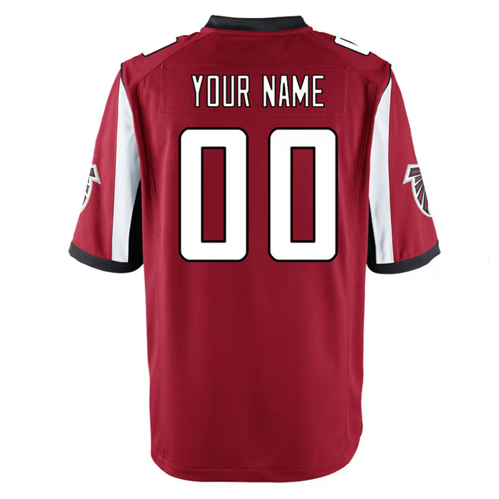 Custom A.Falcons Red Home Game Any Name & Numbers Gdoa Stitched Jerseys