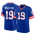 NY.Giants #19 Jameis Winston Player Royal Classic Home Game Gdoa Stitched Jerseys