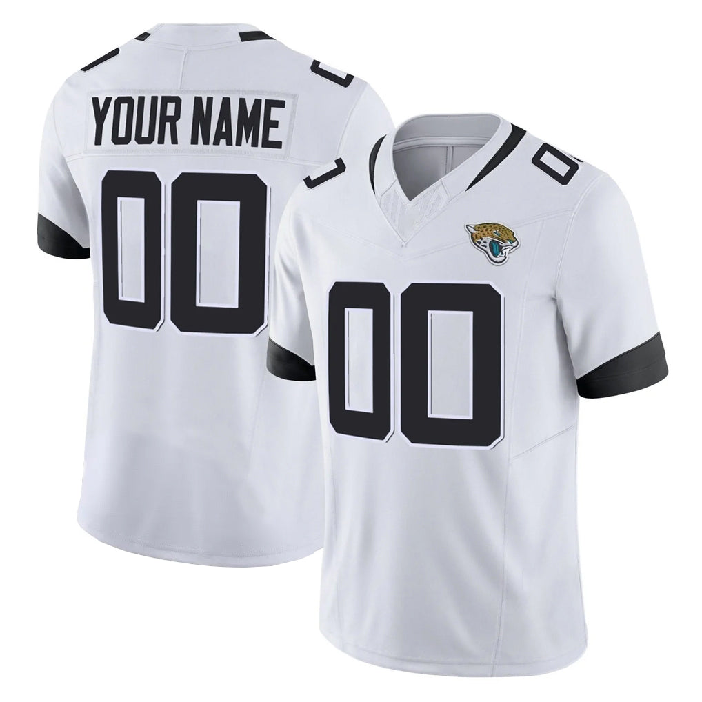 Custom J.Jaguars White Vapor F.U.S.E. Limited Home Game Any Name & Numbers Gdoa Stitched Jerseys