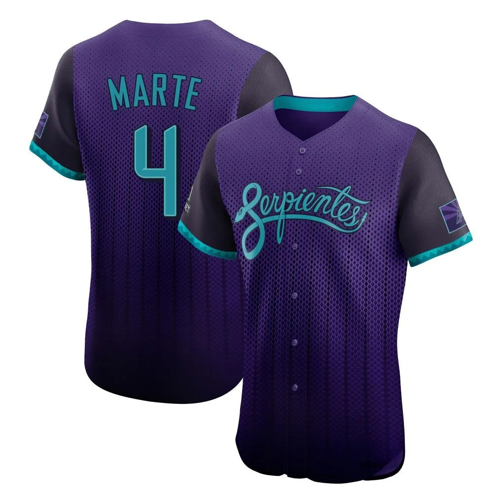 A.Diamondbacks #4 Ketel Marte Player Purple City Connect Limited Elite Home Game Gdoa Stitched Jerseys