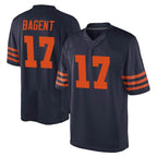 C.Bears #17 Tyson Bagent Player Navy Blue Alternate Game Gdoa Stitched Jerseys