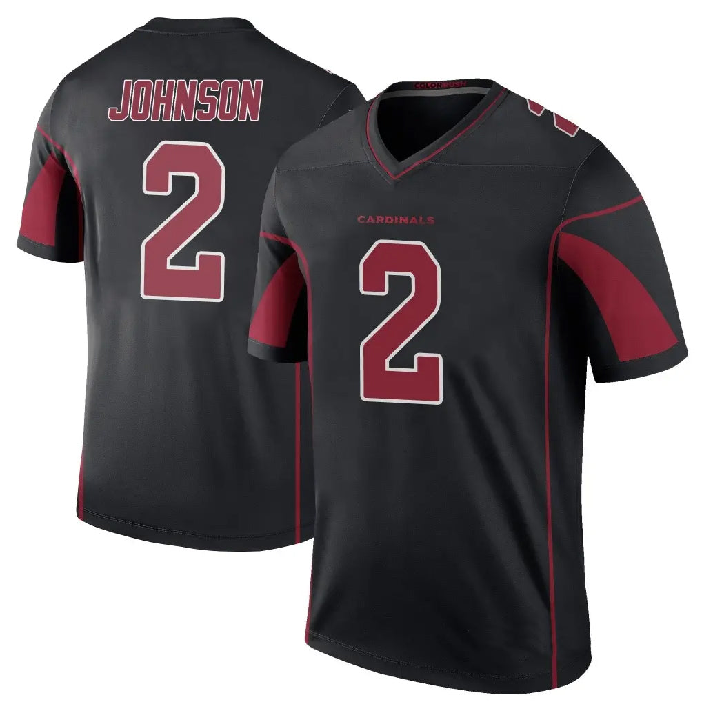 A.Cardinals #2 Will Johnson Player Black Color Rush Vapor Limited Untouchable Gdoa Stitched Jerseys