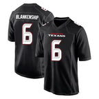 H.Texans #6 Reed Blankenship Player Carbon Black Fashion Home Game Gdoa Stitched Jerseys