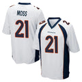 D.Broncos #21 Riley Moss Player White Game Gdoa Stitched Jerseys
