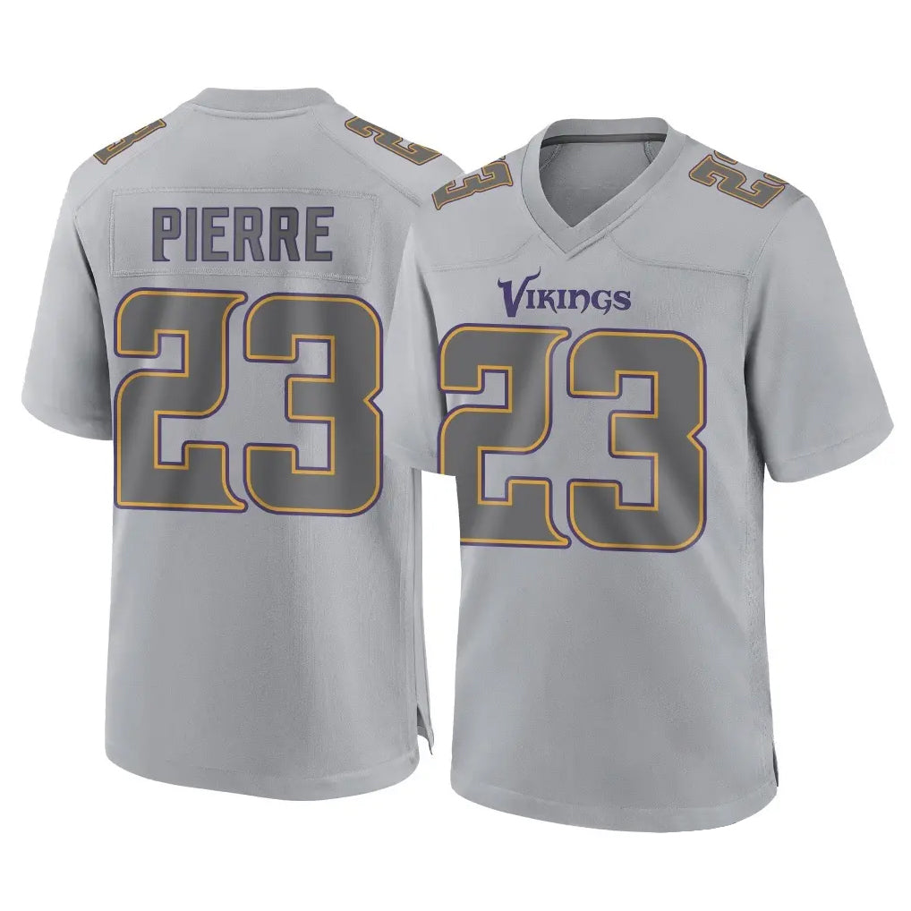 M.Vikings #23 James Pierre Player Gray Atmosphere Fashion Home Game Gdoa Stitched Jerseys
