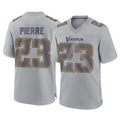 M.Vikings #23 James Pierre Player Gray Atmosphere Fashion Home Game Gdoa Stitched Jerseys