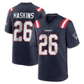 NE.Patriots #26 Hassan Haskins Navy Home Game Gdoa Stitched Jerseys