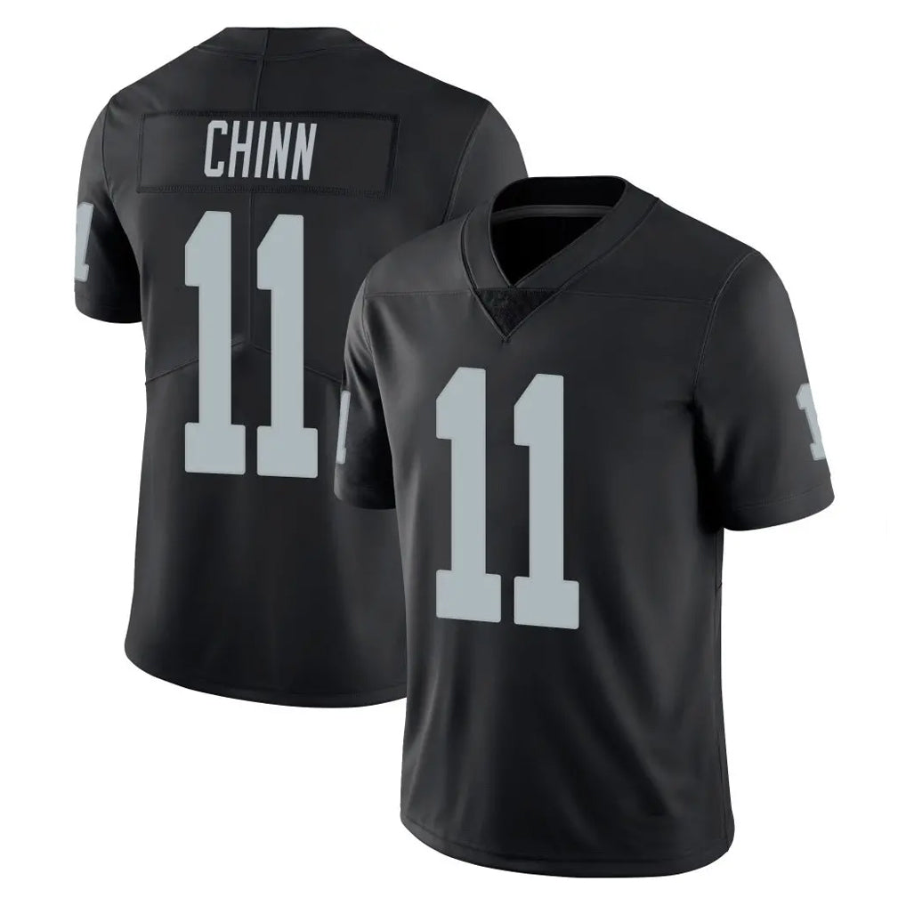 LV.Raiders #11 Jeremy Chinn Player Black Limited Vapor Untouchable Home Game Gdoa Stitched Jerseys