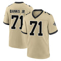 NO.Saints #71 Kelvin Banks Jr. Player Gold Home Game Gdoa Stitched Jerseys