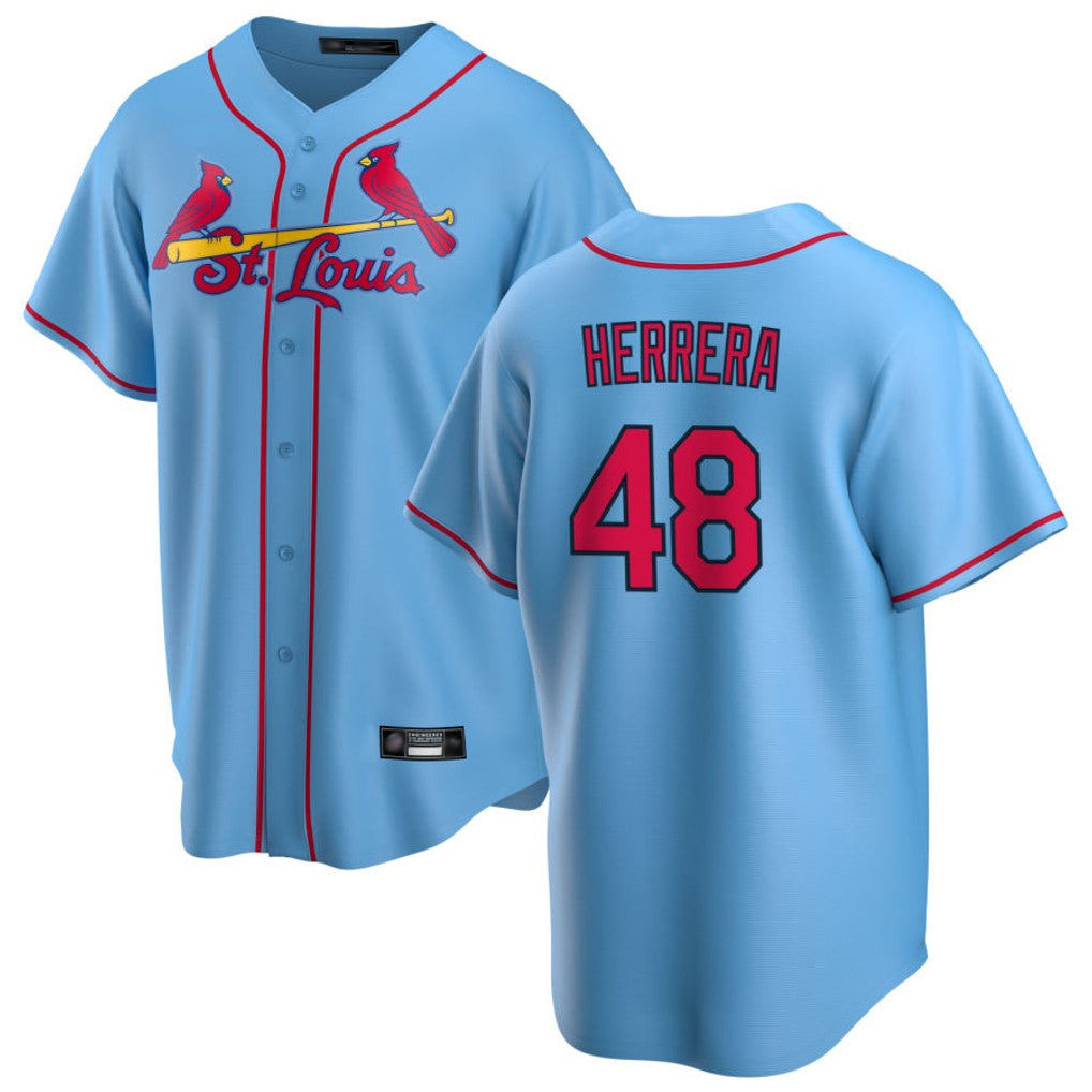 St. Louis Cardinals #48 Ivan Herrera Player Light Blue  Home Game Fdoa Stitched Jerseys