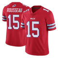 B.Bills #15 Greg Rousseau Player Red Vapor Untouchable Limited Gdoa Stitched Jerseys