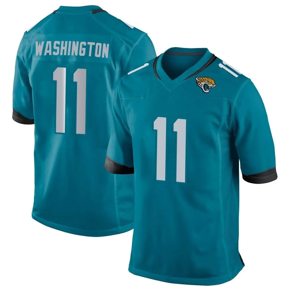 J.Jaguars #11 Parker Washington Player Teal Home Game Gdoa Stitched Jerseys