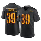 W.Commanders #39 Jeremy Reaves Player Black Home Game Gdoa Stitched Jerseys