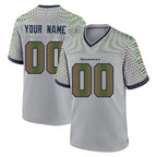 Custom S.Seahawks Grey 2025 Rivalries Collection Home Game Any Name & Numbers Gdoa Stitched Jerseys