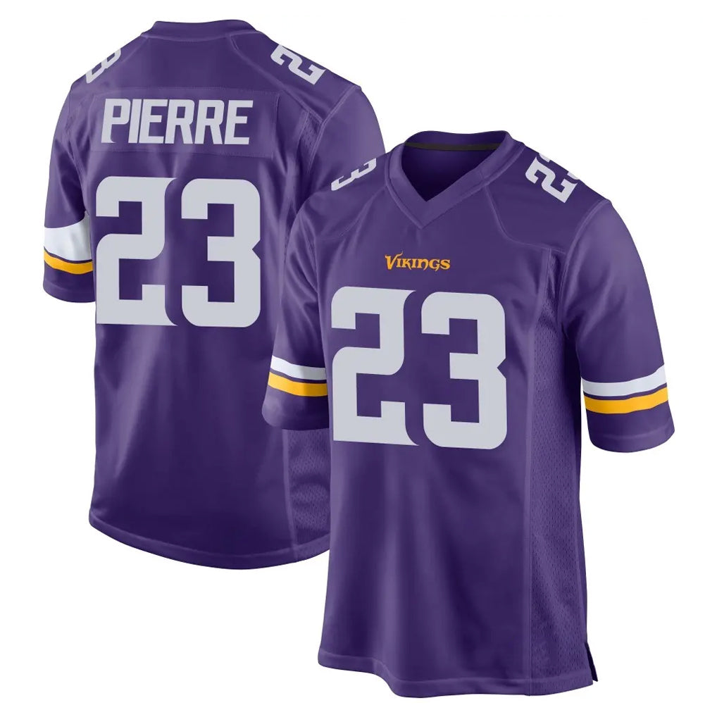 M.Vikings #23 James Pierre Player Purple Home Game Gdoa Stitched Jerseys