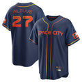 H.Astros #27 Jose Altuve Player Navy City Connect Home Game Gdoa Stitched Jerseys