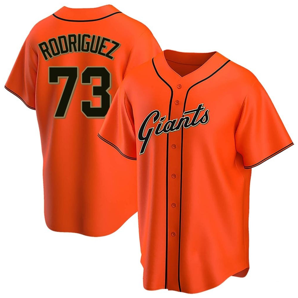 SF.Giants #73 Randy Rodriguez Player Orange Home Game Fdoa Stitched Jerseys