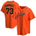 SF.Giants #73 Randy Rodriguez Player Orange Home Game Fdoa Stitched Jerseys