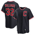 C.Guardians #32 Gavin Williams Player Navy Home Game Gdoa Stitched Jerseys