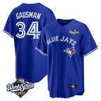 T.Blue Jays #34 Kevin Gausman Player Royal 2025 World Series Limited Fdoa Stitched Jerseys