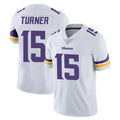 M.Vikings #15 Dallas Turner Player White Limited Vapor Untouchable Home Game Gdoa Stitched Jerseys