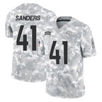 D.Broncos #41 Drew Sanders Player Arctic Camo Salute To Service Limited Gdoa Stitched Jerseys