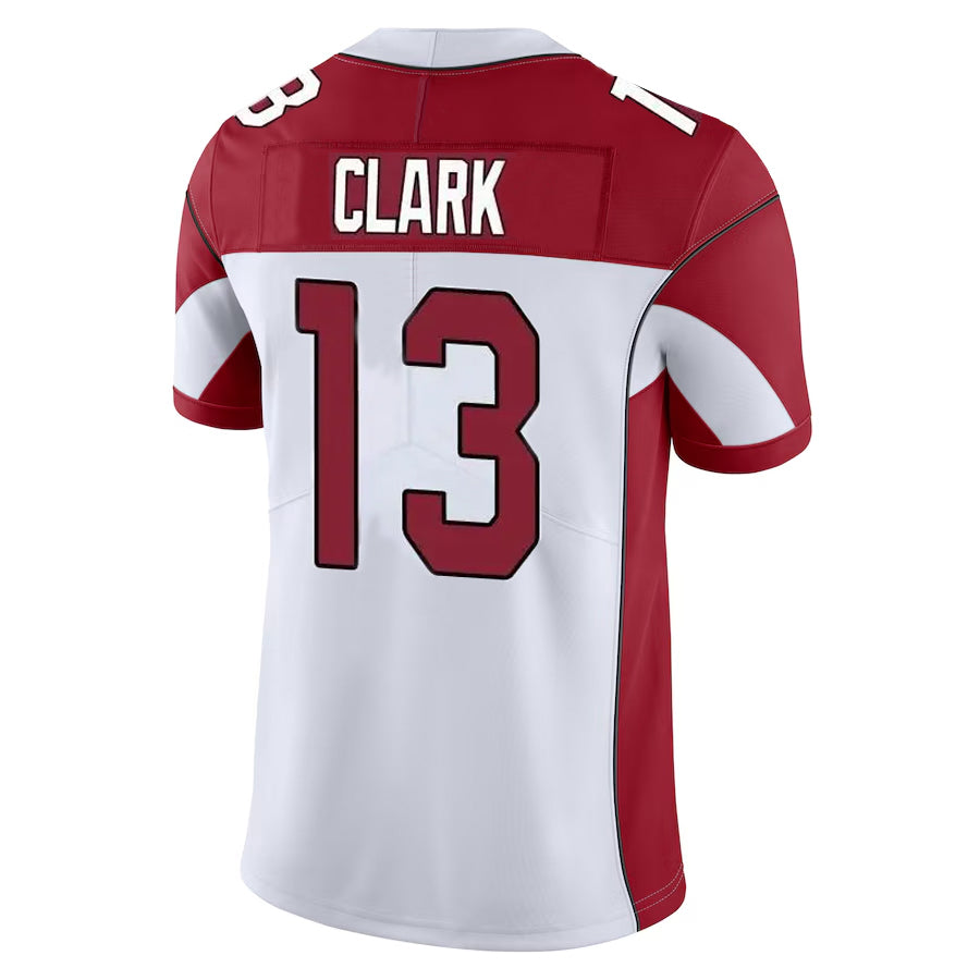 A.Cardinals #13 Kei'Trel Clark Player White Vapor Limited Home Game  Gdoa Stitched Jerseys