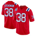NE.Patriots #38 Rhamondre Stevenson Player Red Home Game Gdoa Stitched Jerseys