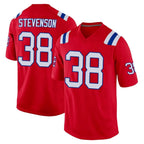 NE.Patriots #38 Rhamondre Stevenson Player Red Home Game Gdoa Stitched Jerseys