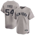 NY.Yankees #54 Max Fried Player Gray Limited Home Fdoa Stitched Jerseys
