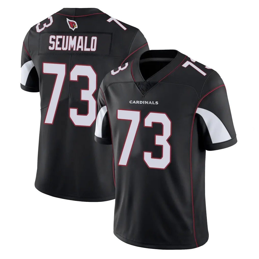 A.Cardinals #73 Isaac Seumalo Player Black Vapor Limited Home Game Gdoa Stitched Jerseys