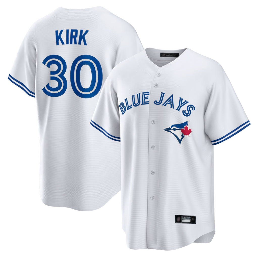 T.Blue Jays #30 Alejandro Kirk Player White Home Game Fdoa Stitched Jerseys