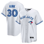 T.Blue Jays #30 Alejandro Kirk Player White Home Game Fdoa Stitched Jerseys