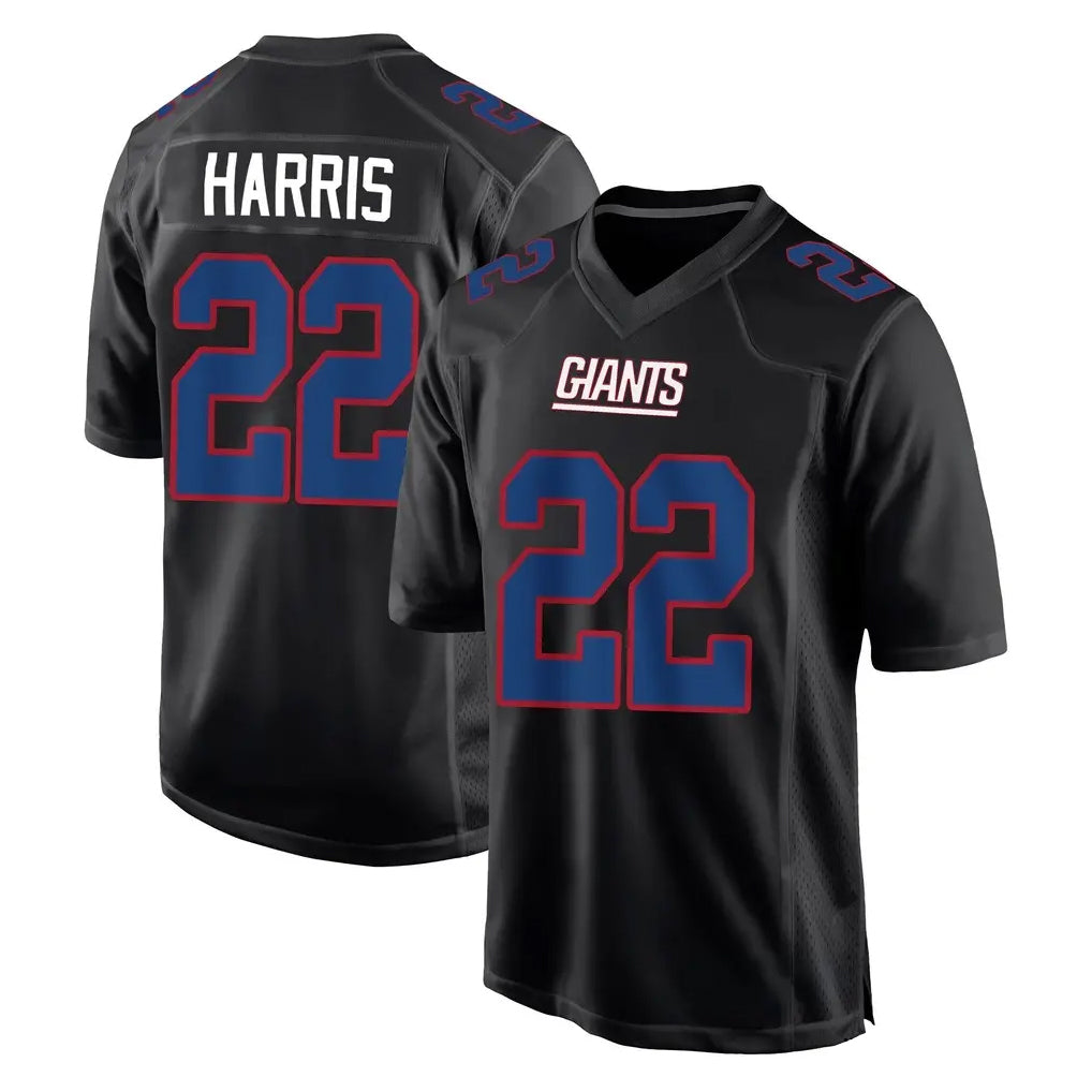 NY.Giants #22 Najee Harris Player Carbon Fashion Limited Home Game Gdoa Stitched Jerseys