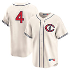 C.Cubs #4 Pete Crow-Armstrong Player Cream Field of Dreams Limited Home Game Gdoa Stitched Jerseys