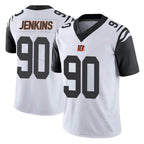 C.Bengals #90 Kris Jenkins Jr Player White Color Rush Vapor Untouchable Limted Home Game Gdoa Stitched Jerseys