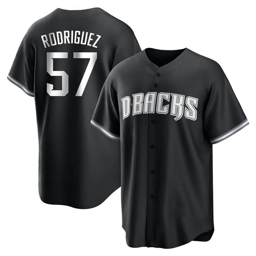 A.Diamondbacks #57 Eduardo Rodriguez Player Black Game Home Gdoa Stitched Jerseys