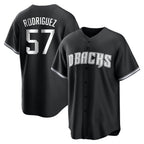 A.Diamondbacks #57 Eduardo Rodriguez Player Black Game Home Gdoa Stitched Jerseys